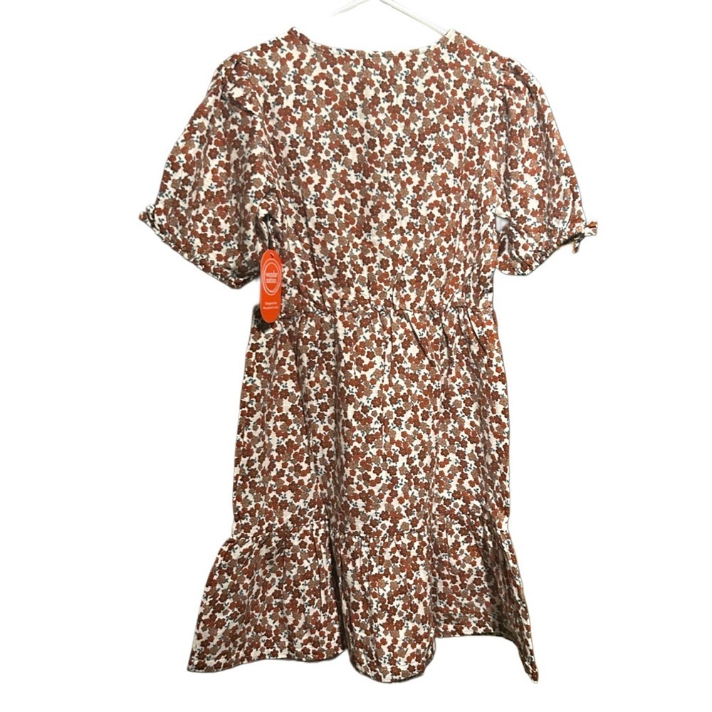 Wonder Nation Brown Floral Casual Dress - Picture 2 of 5